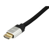 Equip 119383 HDMI-Kabel, HDMI Typ A, 48 Gbit/s, Audio-Rückkanal (Bogen), Schwarz, Silber, 5 m