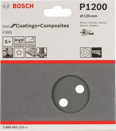 Bosch 5 Schleifblatt ø125 beste Beschichtungen 8.1200