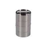 Patisse-Garnierringe mit Stopfer 7x5,5 cm, 3-teilig aus Edelstahl