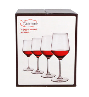 Daily Home Weinglas 480 ml 4er-Set | 6 Stück