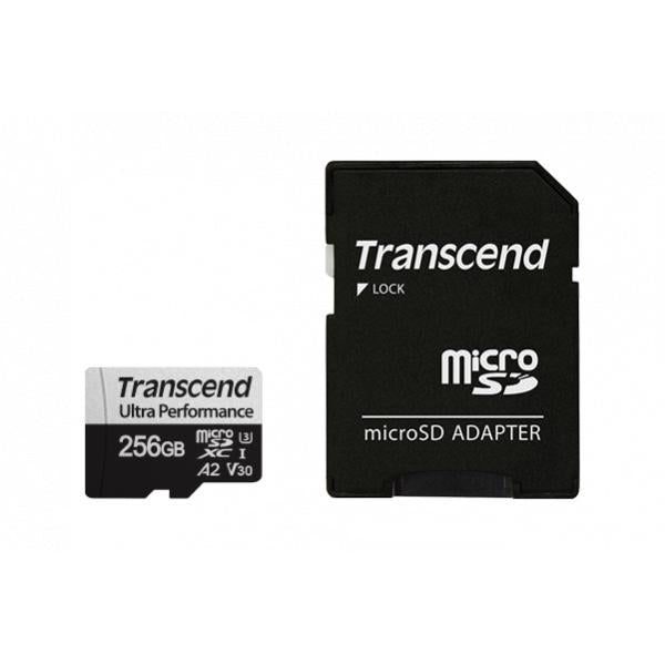 Transcend TS128gusd340s 340s microSDXC mit Adapter, 128 GB, UHS-I U3 A2, 3D NAND, 160 125 MB s