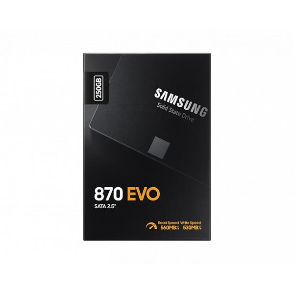 Samsung mz-77e1t0b 870 evo SSD, 1 TB, 2,5, SATA3, 6 Gbit/s, 3D V-NAND, 560 550 MB s, 512 MB DDR4