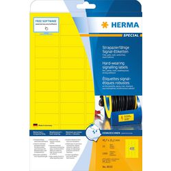 Herma 8030 gelbe Polyesterfolie 45,7x21,2