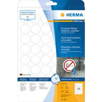 Herma strapazierfähige Etiketten rund 30 mm 20 Bl. DIN A4 weiß 960St. 4571