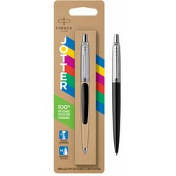 Parker Jotter Originals Kugelschreiber – blaue Tinte – klassisches schwarzes Finish – mittlere Spitze – 1 Stück