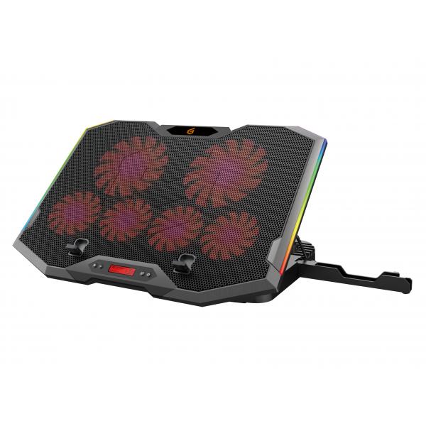 Conceptronic thyia01b thyia ergo 6-Lüfter-Gaming-Laptop-Kühlständer, 17 43,2 cm, 6 Stk. Tasten,