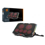 Conceptronic thyia01b thyia ergo 6-Lüfter-Gaming-Laptop-Kühlständer, 17 43,2 cm, 6 Stk. Tasten,