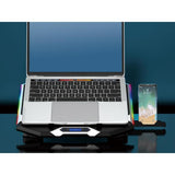 Conceptronic thyia01b thyia ergo 6-Lüfter-Gaming-Laptop-Kühlständer, 17 43,2 cm, 6 Stk. Tasten,