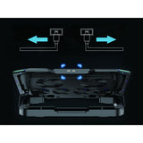 Conceptronic thyia01b thyia ergo 6-Lüfter-Gaming-Laptop-Kühlständer, 17 43,2 cm, 6 Stk. Tasten,