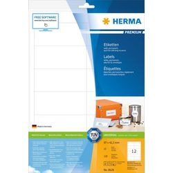 Herma Druckeretiketten Etiketten Premium A4 97x42,3 mm weißes Papier matt 120 Stk.