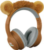 Kidywolf Kidyears Kinderkopfhörer Löwe – 85 dB, Bluetooth-Buchse, faltbar, magnetische Ohren, 4+