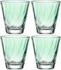 Leonardo Twist Trinkglas 215ml grün - Set 4