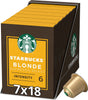 Starbucks by Nespresso Kapseln Blonde Espresso Röstung – 7 Boxen x 18 Kaffeetassen – Vorteilspack