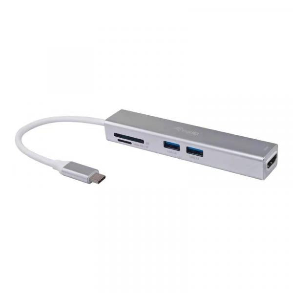 Ausgestattet mit dem 133480USB-C 5-in-1-Multifunktionsadapter