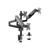 Equip 650134 17 -27 Tischhalterung für drei Monitore, Klemme, 21 kg, 75 x 75 mm, 100 x 100 mm