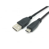 Equip 128886 USB 2.0 Typ-C auf A, mm, USB 2.0, 480 Mbit/s, 3 m, schwarz