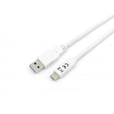 Equip 128363 USB 3.2 Gen 1 Typ-C an ein Kabel, USB 3.2 Gen 1, 5000 Mbit/s, mm, 1 m, weiß