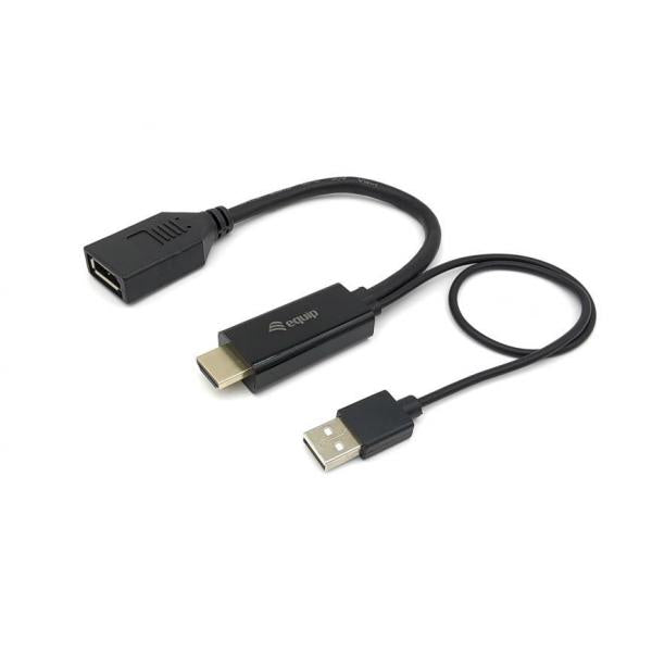 Equip 119039 HDMI-auf-DisplayPort-Adapter, 0,15 m, HDMI Typ A (Standard) DisplayPort, Stecker, gerade