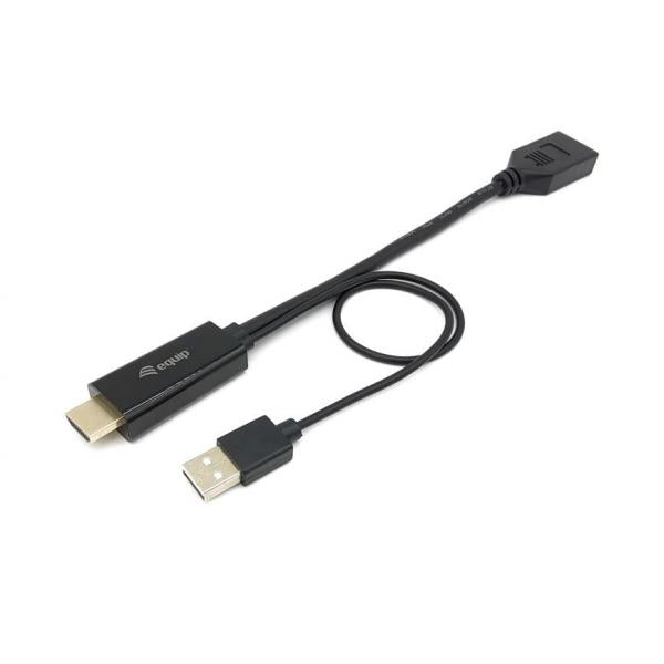 Equip 119039 HDMI-auf-DisplayPort-Adapter, 0,15 m, HDMI Typ A (Standard) DisplayPort, Stecker, gerade