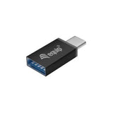Equip 128956 4-Port-USB-3.0-Hub mit USB-C-Adapter, USB 3.2 Gen 1 Typ-A, 5000 Mbit/s, Schwarz