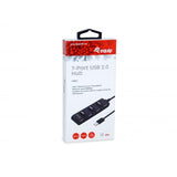 Equip 128957 7-Port USB 2.0 Hub, USB 2.0, USB 2.0, 480 Mbit s, schwarz