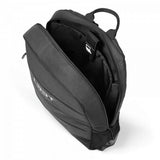 L33t Gaming 160380 Gaming-Rucksack im schwarzen, schlanken Nylon-Design. Passend für 15,6-Zoll-Geräte