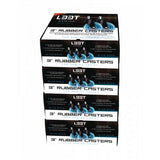 L33t Gaming 160529 3-Zoll-Gummirollen, blau, 5 Stück