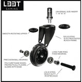 L33t Gaming 160531 3-Zoll-Gummirollen, grün, 5 Stück