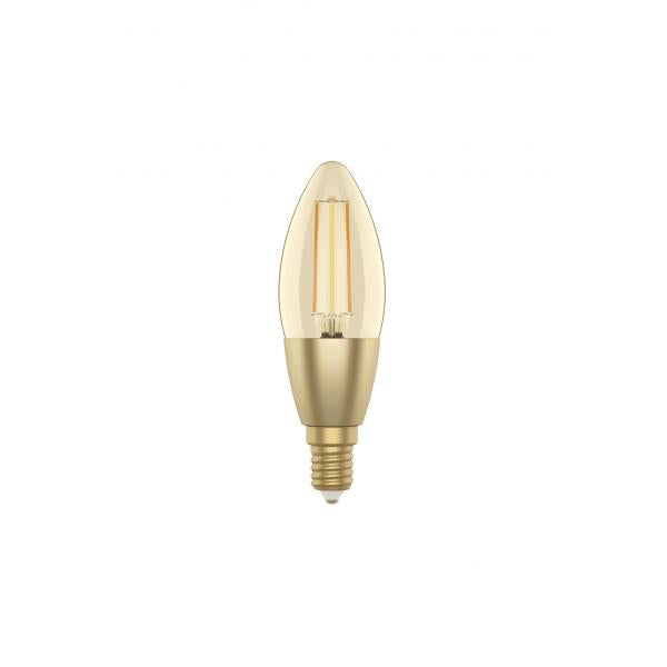 Woox R5141 Smart Candle C37-Filament-LED-Glühbirne, WLAN, E14, 4,9 W, 470 lm, warmweiß 2700 K
