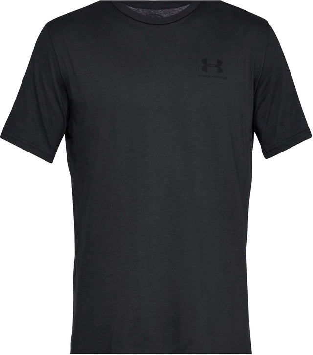 Under armour ua m sportstyle lc ss-blk heren sportshirt - zwart xxl