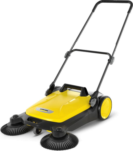 Kärcher S 4 Twin Handkehrmaschine - Arbeitsbreite 68 cm - Behälter 20 Liter - Seitenbesen 2 Stück