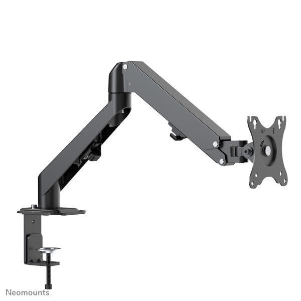 Neomounts DS70-700BL1 Gasfeder Schreibtischhalterung, Klemme Grommet, 17 - 27 Zoll, Schwarz
