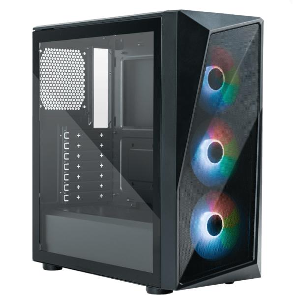 Cooler Master cp520-kgnn-s00 cmp 520 mit 3 ARGB-Lüftern, ATX, Midi-Tower, Fenster, 3x 120 mm RGB