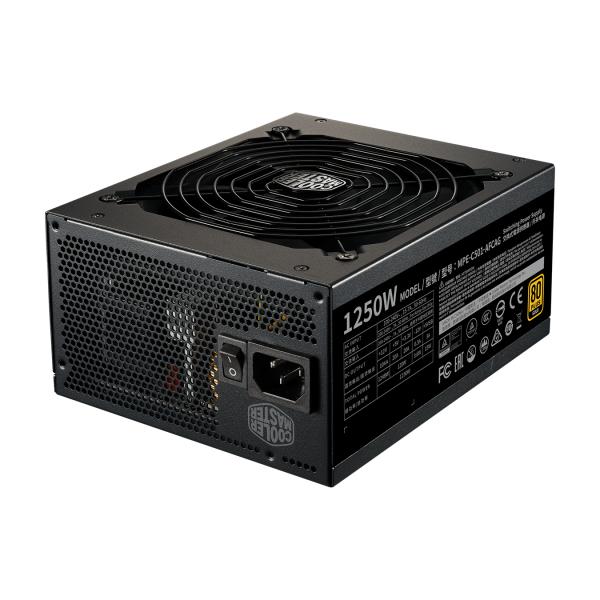 Cooler Master MPE-C501-AFCAG-EU MWE Gold V2, ATX, 1250 W, RTX-fähig, modular, 140 mm, schwarz