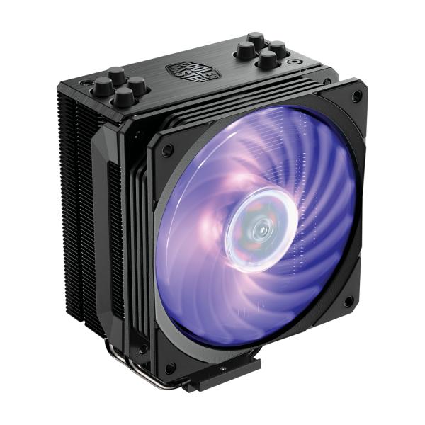Cooler Master RR-212S-20PC-R2 Hyper 212RGB Black Edition mit LGA1700, 120 mm, 650–2000 U/min, 4 Heatpipes