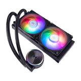 Cooler Master MLY-D24M-A23PZ-R1 PL240 Flux, 240-mm-Kühler, 120 mm x2, 0–2300 U/min ± 10 %, RGB-LED