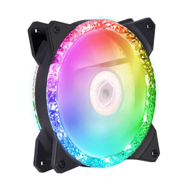 Cooler Master mfy-b2dn-20npa-r1 mf120 prismatisch, 3-polig argb, 120 mm, 650–2000 U/min, 8–27 dba