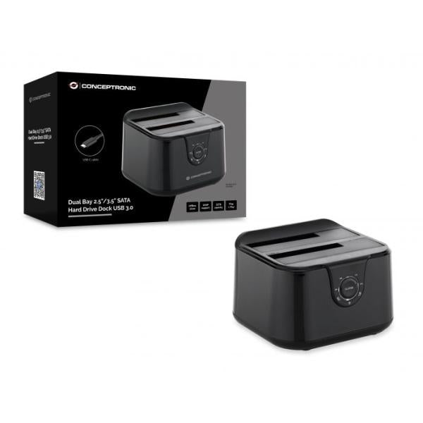 Conceptronic donn12b donn12b Dual Bay 2,5 Zoll 3,5 Zoll SATA-Festplattendock USB 3.0