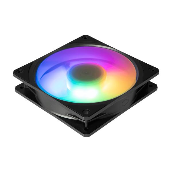 Cooler Master mfz-m2dn-24np2-r1 Mobius 120p Argb, 120 mm, 2400 U/min, 30 dB, 75,2 cfm, schwarz