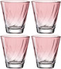 Leonardo Twist Trinkglas 215ml rot - Set 4