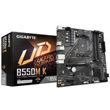 Gigabyte B550M K, AMD, Sockel AM4, B550, DDR4, Dual PCIe 4.0 3.0 M.2