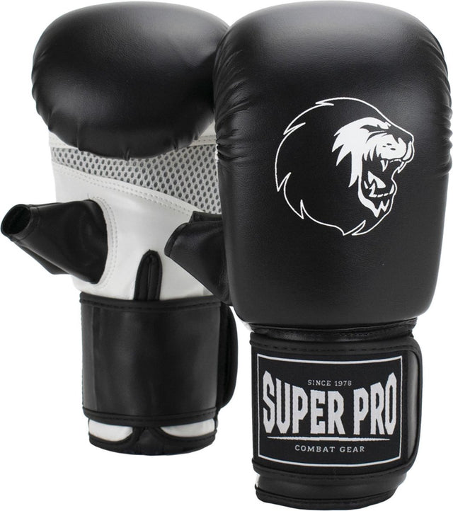 Super pro combat gear victor bokszakhandschoenen zwart wit extra large