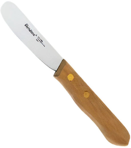 Metaltex botermes 16 cm rvs hout naturel