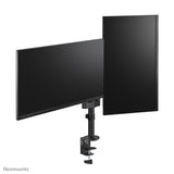 Neomounts DS60-425BL2 Tischmonitorarm, Klemmtülle, 17–27, 8 kg, 100 x 100 mm, schwarz