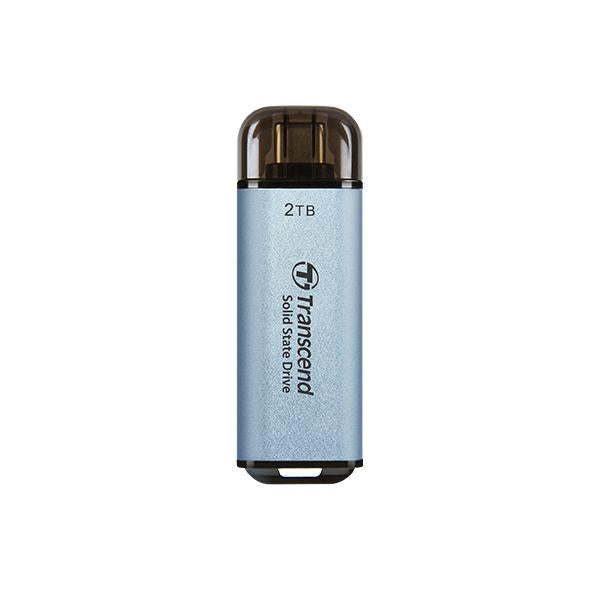 Transcend ts512gesd300c esd300c externe SSD, 500 GB, USB Typ-C, 10 Gbit/s, 1050 950 MB s, blau
