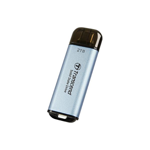Transcend ts1tesd300c esd300c externe SSD, 1 TB, USB Typ-C, 10 Gbit/s, 1050 950 MB s, blau