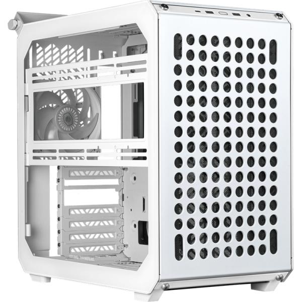 Cooler Master Q500-WGNN-S00 Que 500 Flatpack White, ATX, USB 3,2, 120 140 mm, Wasserkühlungsbereitschaft
