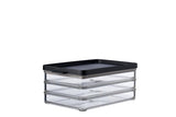 Mepal Omnia Fleischbox – 500 ml 3-lagig – Frischhaltebox – Schwarz