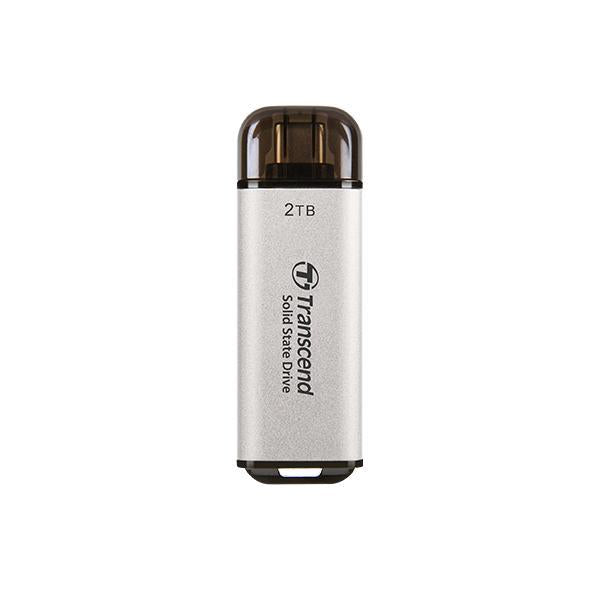 Transcend ts1tesd300s esd300s externe SSD, 1 TB, USB Typ-C, 10 Gbit/s, 1050 950 MB s, Silber