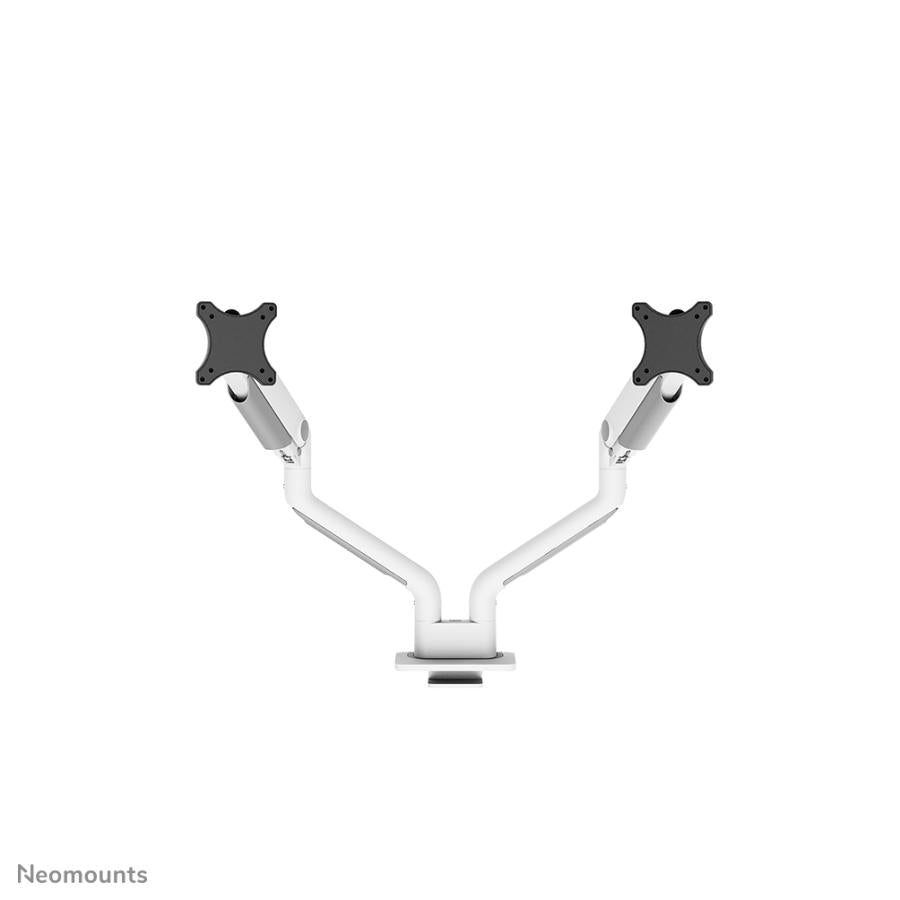 Neomounts ds70s-950wh2 Full-Motion-Tischhalterung, 2x 17 - 35, 18 kg, 100x100 mm, Silber